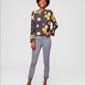 Loft gray modern skinny‎ crop jeans size 26/2